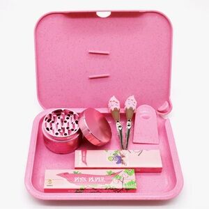 Pink Smoking Set with Stylish Accessories
